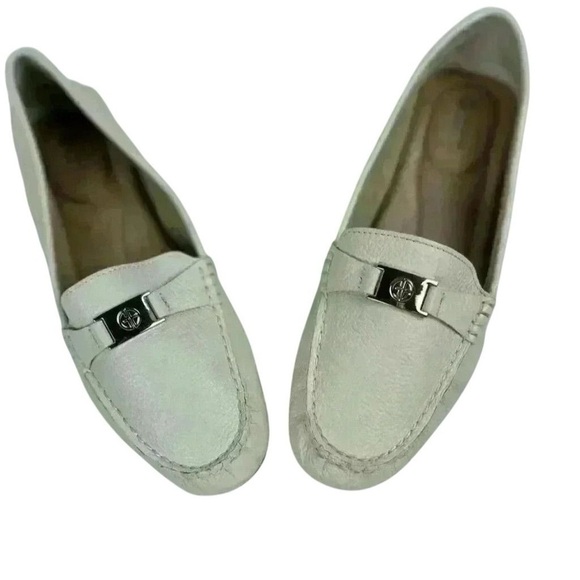 GIANI BERNINI Dailyn Memory Foam Loafers- White Leather- Size 8.5 - Picture 4 of 17